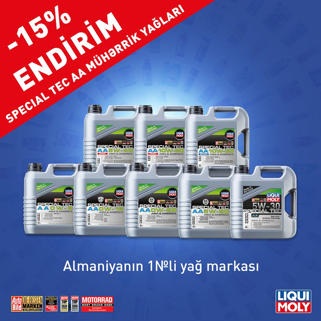 LIQUI MOLY-dən Dekabr Kampaniyası - Special Tec AA Seriyası 15% endirimlə!